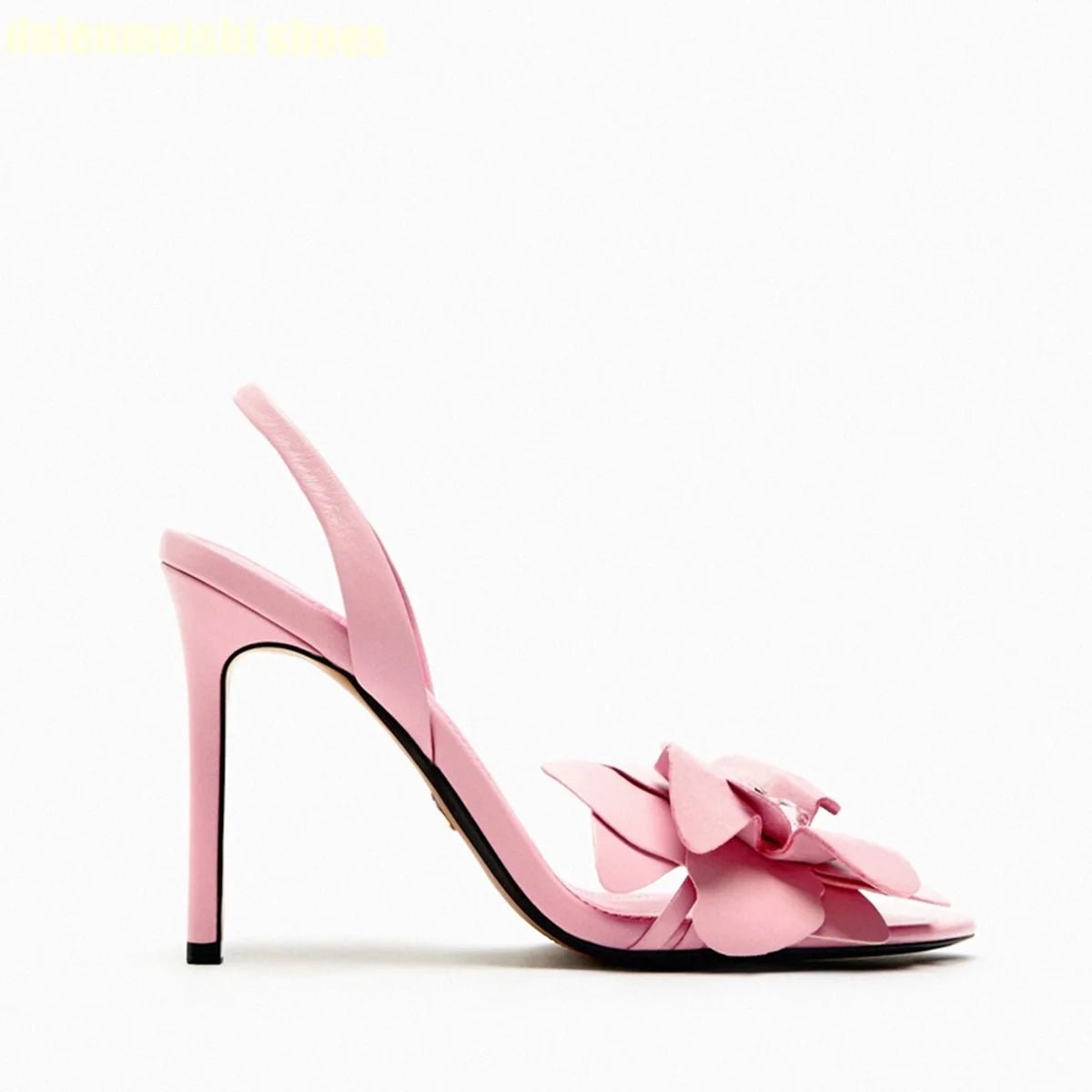 pink crystal high heel sandals