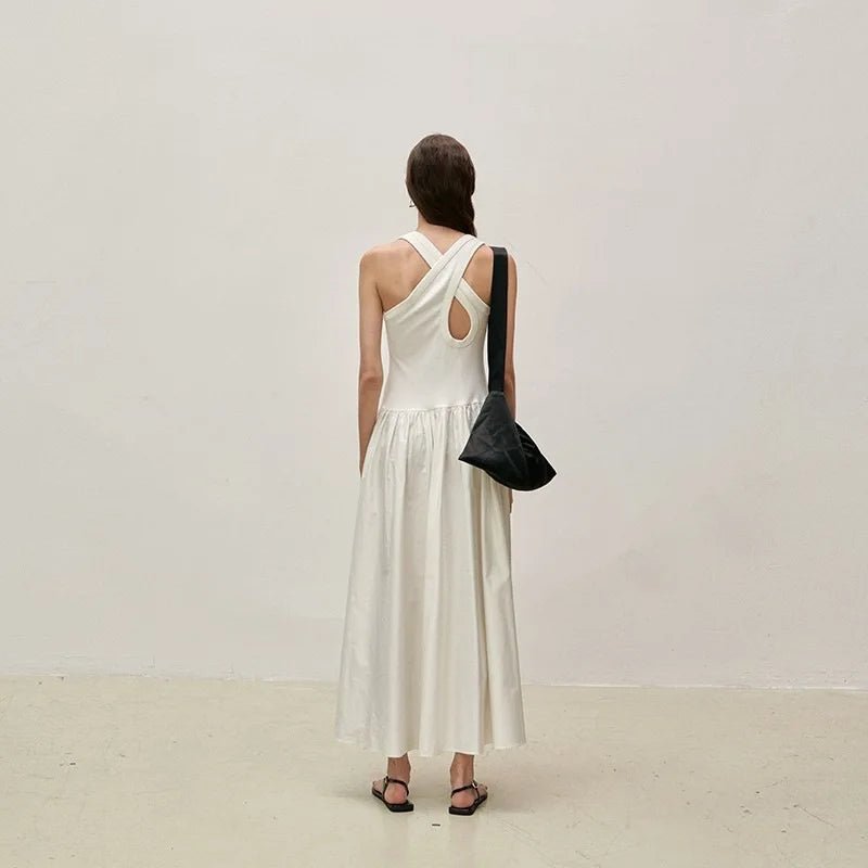 a line sleeveless dresses