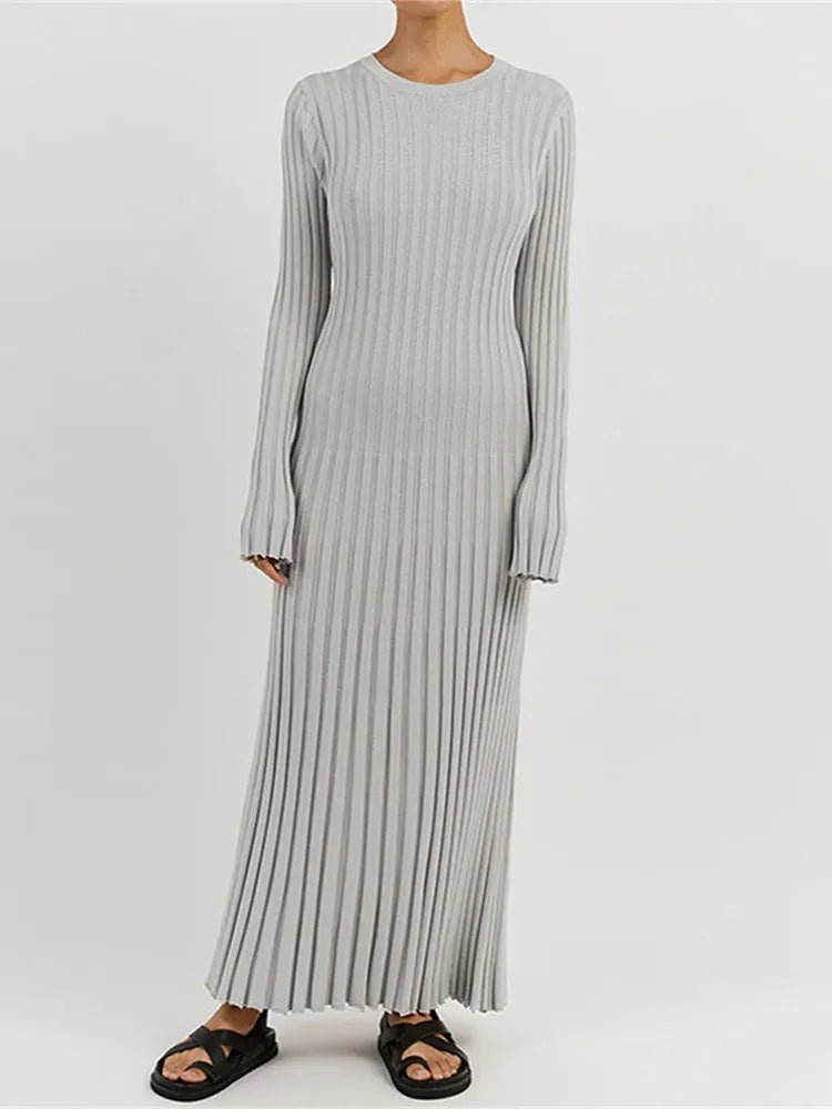 ribbed knit dress