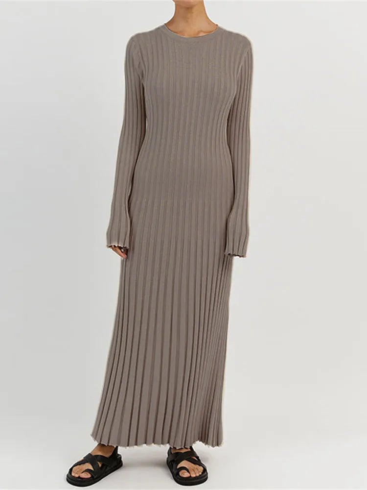 ribbed knit dress