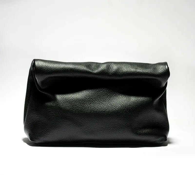 Black Leather Laptop Bag