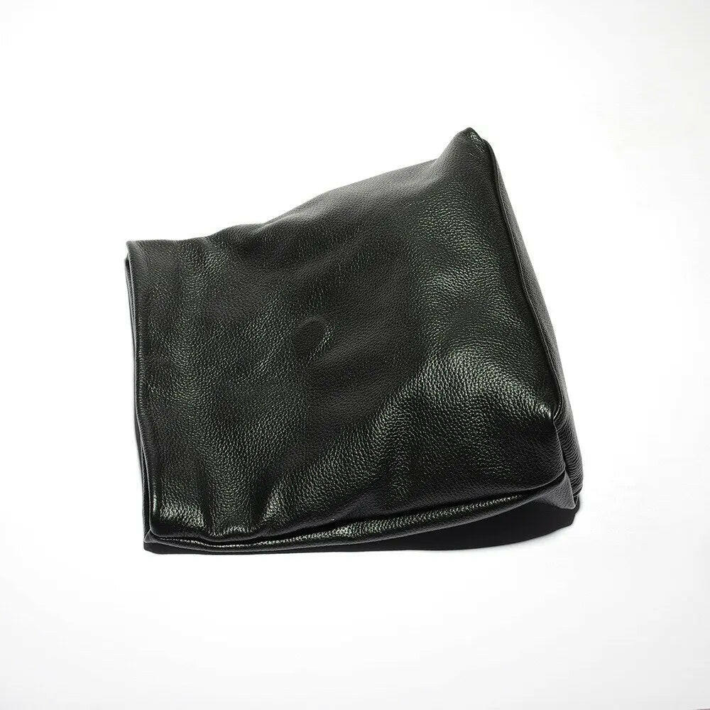 Black Leather Laptop Bag