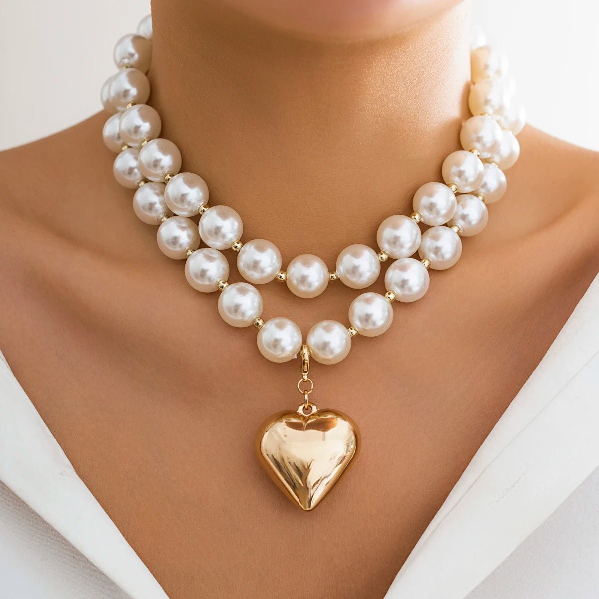 beaded pearl necklace