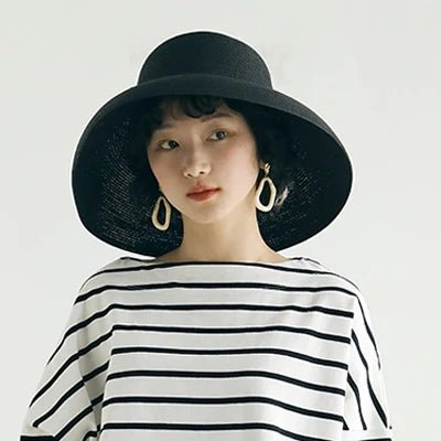 Handmade Hepburn Style Summer Sun Hat - Vestes Novas