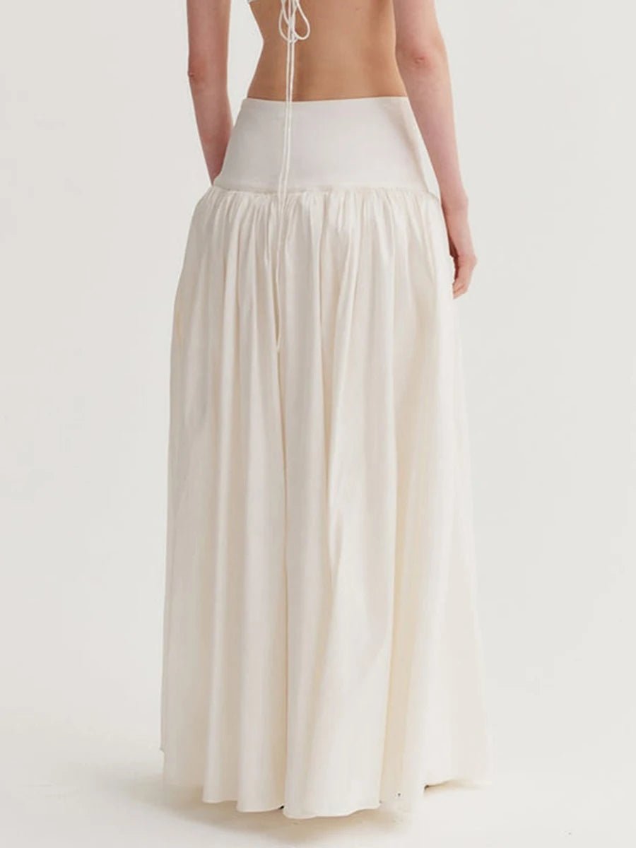 off white midi skirt