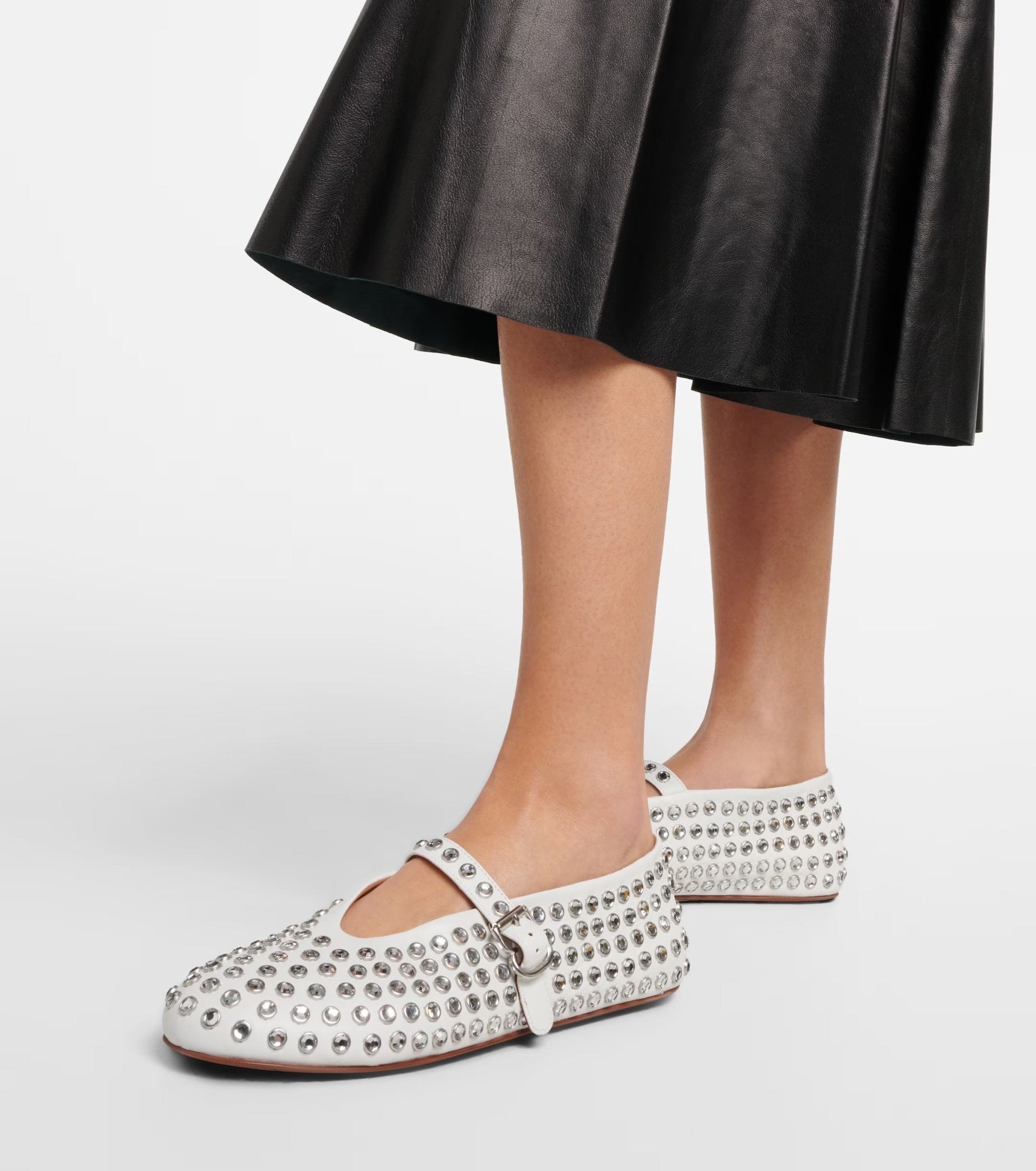 Rivet Crystal Loafers